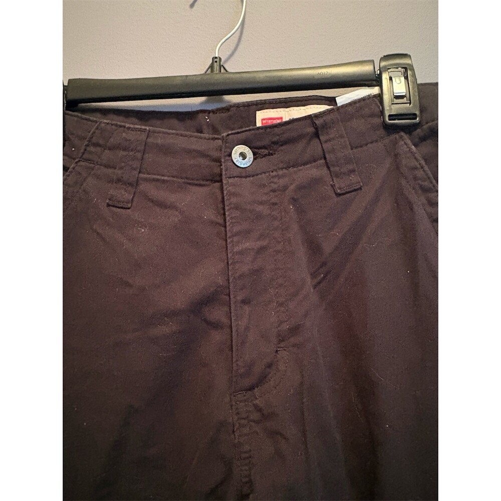 Wrangler Men's Cargo Pants Black Taper Fit Stretch Multipocket Size 30x30 - Picture 3 of 10